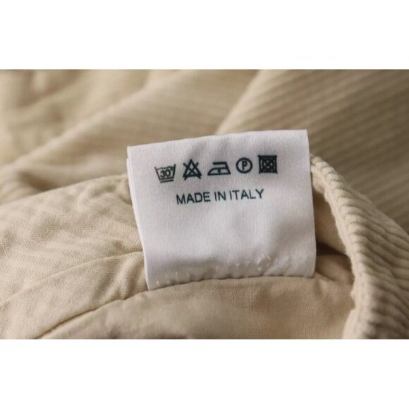 Forte Forte Women's US6 Beige Corduroy Pants Low Rise Slim Crop Trousers $540 - Picture 6 of 7